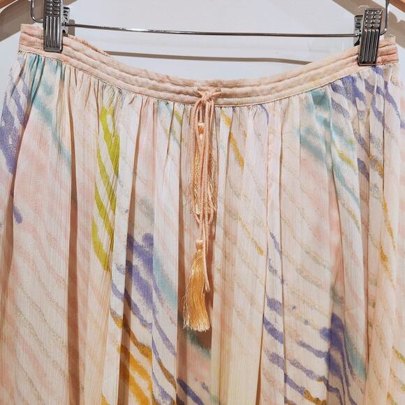 Free People Pink True To You Maxi Skirt Size Medium Boho Fairy Whimsical Hippie - Picture 2 of 12